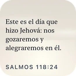 El widget pequeño de Plain Scripture con el mismo versículo