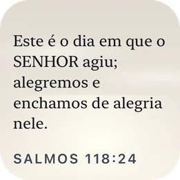 O widget pequeno do Plain Scripture com o mesmo versículo